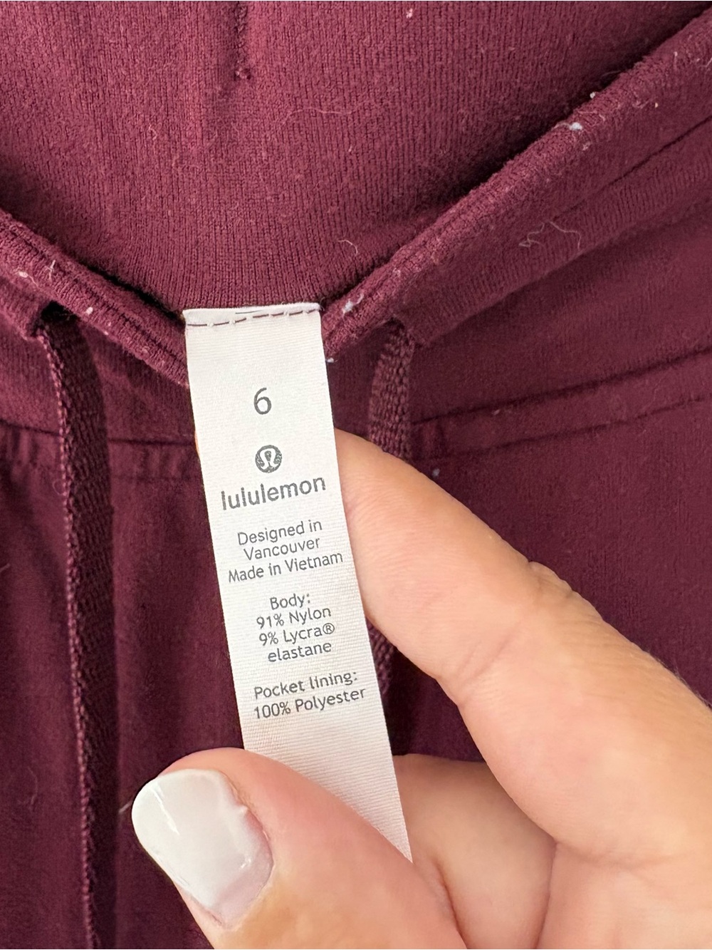 Lululemon Ready To Rulu Pant 29" Joggers in Garnet / Maroon – Size 6 - Picture 4 of 9
